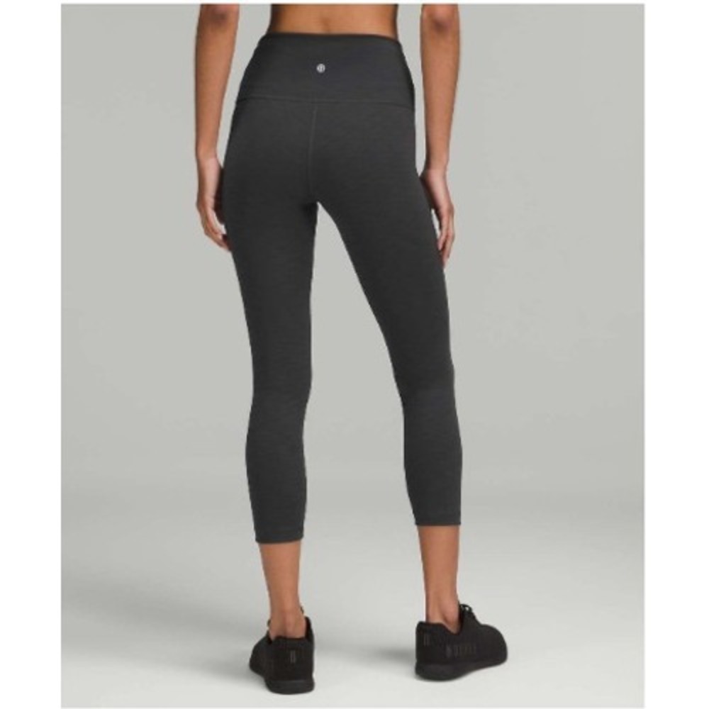 Lululemon Legging Womens Size 0 Wunder Under High-Rise Crop 23" Everlux Grey